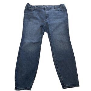 Old Navy Rockstar Super Skinny Jeans Womens 20 Blue Jeggings Stretch High Rise